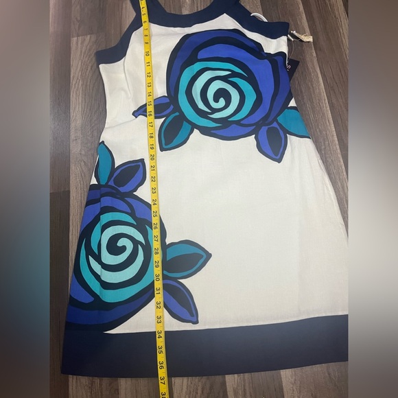 NWT Signature by Robbie Bee Linen Blend Floral Sheath Dress SZ 10 - Picture 8 of 10